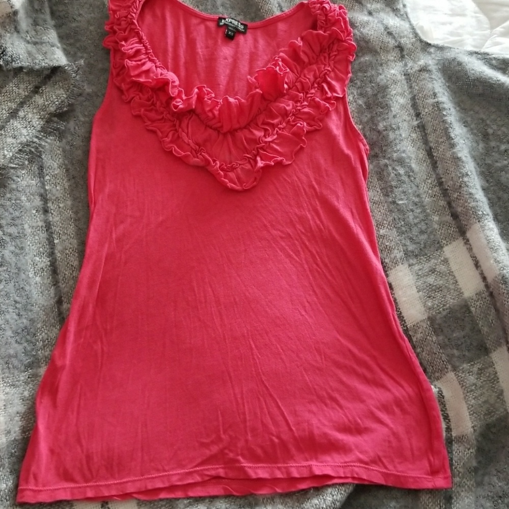 Express ruffle tank